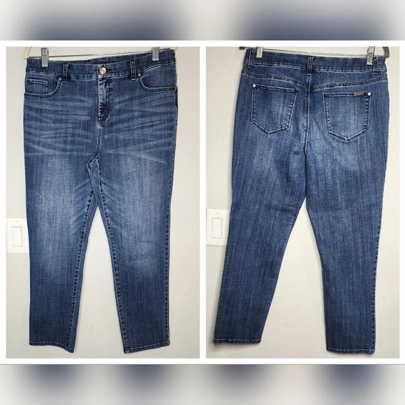 Chico's SO SLIMMING Girlfriend Slim Leg Ankle Jeans. Size 10P - Picture 11 of 16